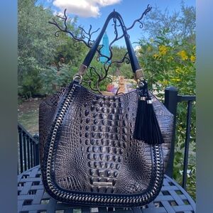 🔥BRAHMIN🔥Marianna in Black Wilde Shoulder Bag - EUC